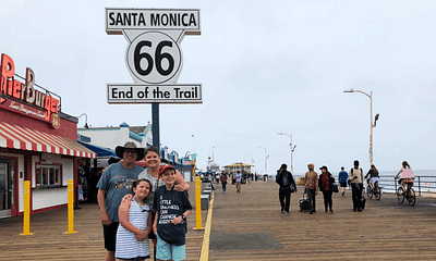 What is the west end of Route 66?