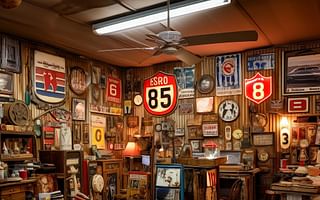 What unique antique items have been discovered at Route 66 West?